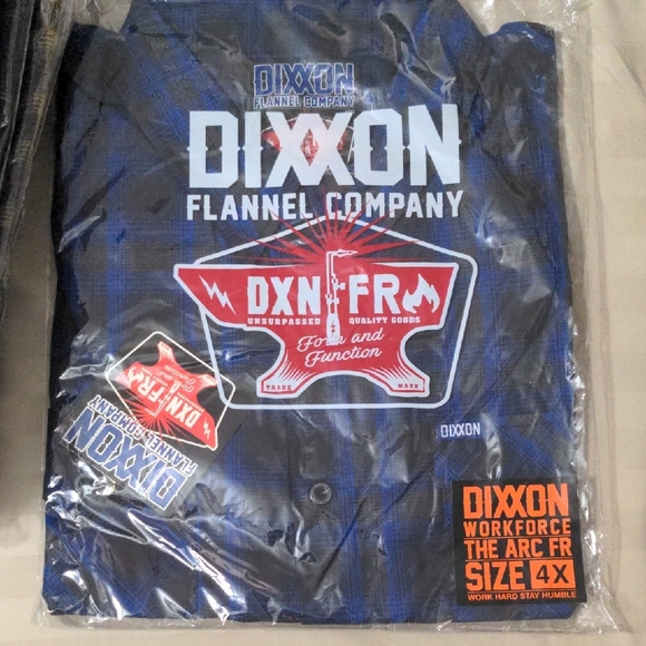 DIXXON Blue and Black Flannel Shirt